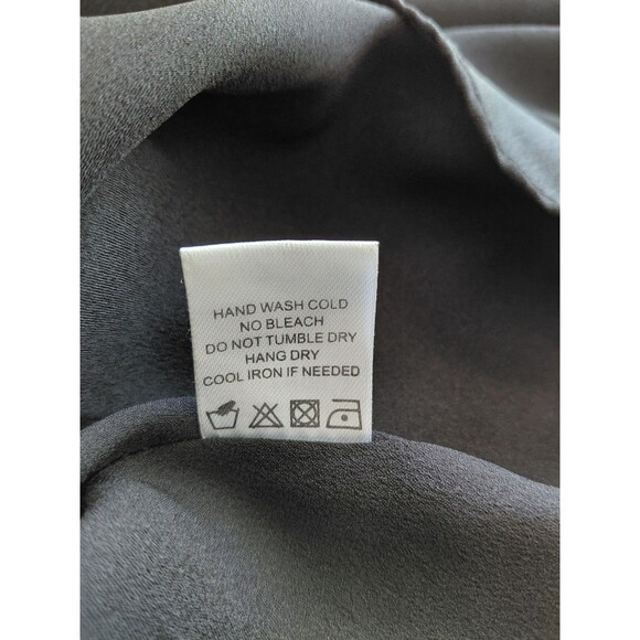 Lovers + Friends Sz S Black Sleeveless Maxi Dress with Side Silver Bead Cutouts - Picture 11 of 11